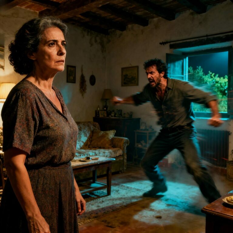 “No digas nada”, me susurró mi hermana gemela mientras se quitaba el abrigo. Los moratones hablaban por ella. Esa noche, en la mesa familiar, su marido sonrió como siempre y dijo en voz alta: “Algunas mujeres solo entienden a golpes.” Nadie respondió. El silencio fue una humillación pública. Yo levanté la mirada y dije: “Tranquilo. Mañana dormiré en tu casa.” Él no sabía lo que acababa de aceptar.