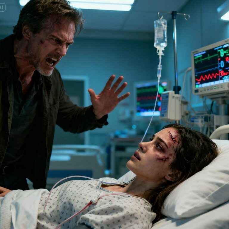 “I’m not asking,” my father said, standing over my hospital bed. “You either pay rent, or you’re out.” I laughed—then cried—because I had tubes in my arms and stitches in my face. “Dad, I almost died.” He leaned closer and whispered, “That’s not my problem.” What he didn’t know was that this moment would cost him everything.