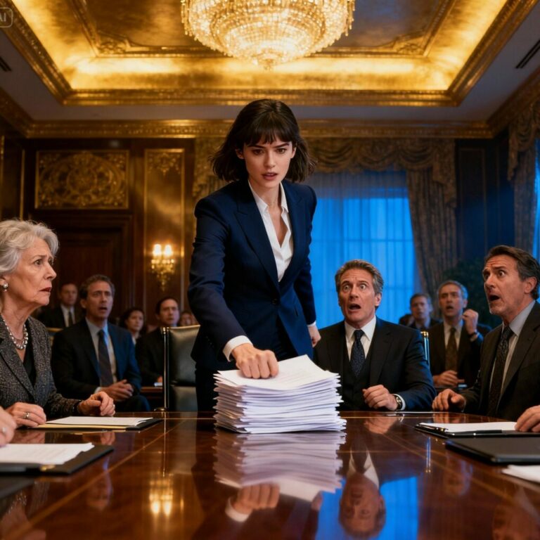 “I think there’s been a mistake,” my stepfather said, laughing nervously. I smiled and slid the documents across the table. “No mistake at all,” I replied. “You taught me patience. You taught me silence. What you didn’t teach me—was mercy.” The room went quiet. My mother started shaking. And that was the exact moment I decided to end him… professionally.