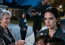“I watched my mother-in-law hand my house keys to my husband’s pregnant mistress and smile, saying, ‘She deserves it more than you.’ I didn’t scream. I didn’t cry. I just held my children tighter and nodded. What none of them knew—what made this moment deadly quiet—was that I owned the company paying for their entire lifestyle. And that smile? It would haunt them forever.”