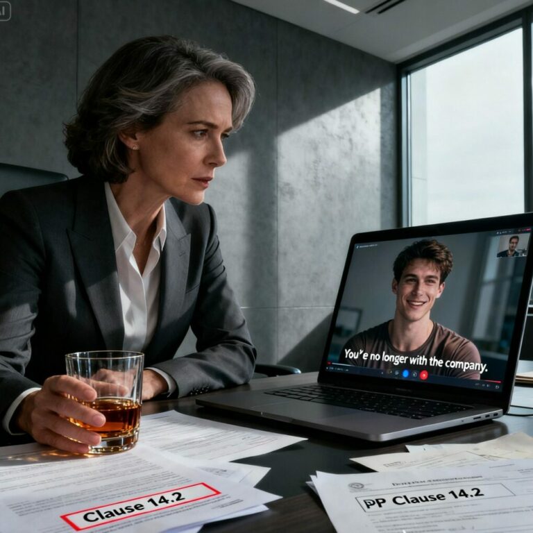 “You’re no longer with the company,” he said with a smirk, Zoom mic crackling like static. “But hey, your fingerprints are all over our success, right?” I stared at the screen, bourbon in hand, my fingers hovering over the clause he’d never read. One misstep, and everything he thought he owned could vanish. Silence. Waiting. I leaned back. “Let’s see how fast you burn without me.”