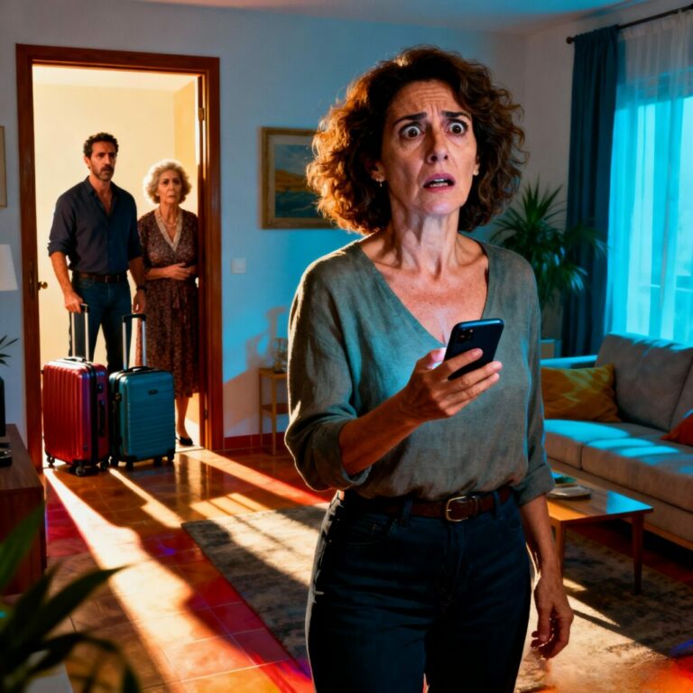 “No cuentes con este viaje. Mi madre quiere que vayamos solos.” Eso fue todo. Ni una explicación, ni una llamada. Después de haber puesto mi dinero, mi tiempo y mi nombre en su negocio, me quedé fuera como si nunca hubiera existido. Me senté en silencio, mirando la pared blanca del salón, y dejé que la humillación bajara despacio. Lo que ocurrió luego cambió nuestra historia para siempre…