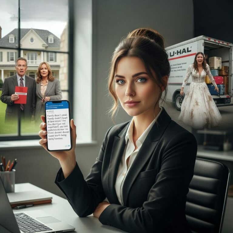 “My parents sold my only home to fund my sister’s $100,000 wedding. They actually called me laughing, sneering, ‘Thanks for the wedding gift!’ I didn’t scream. I just whispered, ‘Check your mail.’ As they opened the foreclosure notice I sent, their faces turned ghostly white. They didn’t realize that while they were stealing from me, I was the one secretly paying for their roof. Now, the debt is due… and I’m not paying a cent more.”