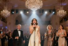 “You’re no daughter of mine. Guards, remove this thief.” That night, at 23, my life was ripped apart. Five years later, I walked into the same ballroom, disguised in a borrowed dress, watching my stepmother sneer. “Excuse me, are you lost?” she whispered. I smiled faintly. “No… I belong here.” Then the spotlight hit, my name revealed as the owner of the company that funded their charity. Silence. Shock. Karma had arrived. And yet… was this really justice, or just the beginning?