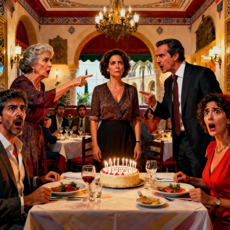 “Para que lo sepas, no hace nada y vive de mi hijo,” anunció mi suegra en pleno cumpleaños. Las miradas me atravesaron. Pensé que debía desaparecer. Entonces él, su jefe, habló con una serenidad cruel: “Gracias por aclararlo. Estás despedida.” El silencio fue brutal. Y lo peor no fue lo que dijo… fue lo que todos entendieron después.