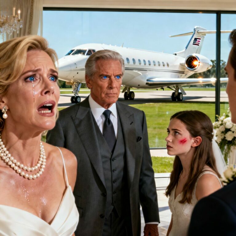 “My parents treated my grandfather like filth, shoving him behind the trash cans. Mom hissed, ‘Get that old beggar out of my sight!’ When I defended him, she slapped me across the face and screamed, ‘Get out!’ We stood in the rain, humiliated… until the roar of engines shook the ground. As his private jet touched down, I whispered, ‘Mom, you just kicked out the man who owns this entire city