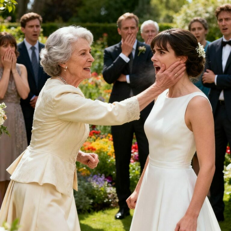 I still remember the sound. Sharp. Loud. Unforgivable. My future mother-in-law’s hand hit my face, and the entire wedding went silent. “You’re not good enough for my son,” she hissed. Two hundred guests stared. Cameras froze. And in that moment, I realized this wasn’t just about a wedding—it was about a family secret that had been hidden for years. What I said next changed everything.