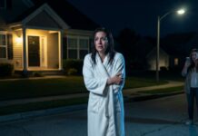 I was standing barefoot on the cold pavement, my body wrapped in nothing but a towel, when my husband slammed the door and shouted, “Get out if you won’t let my mother move in!” I knocked, begged, cried—silence. What he didn’t know was that someone across the street had seen everything. And now, as I dry my tears, I smile… because the perfect life he built on lies is about to collapse.