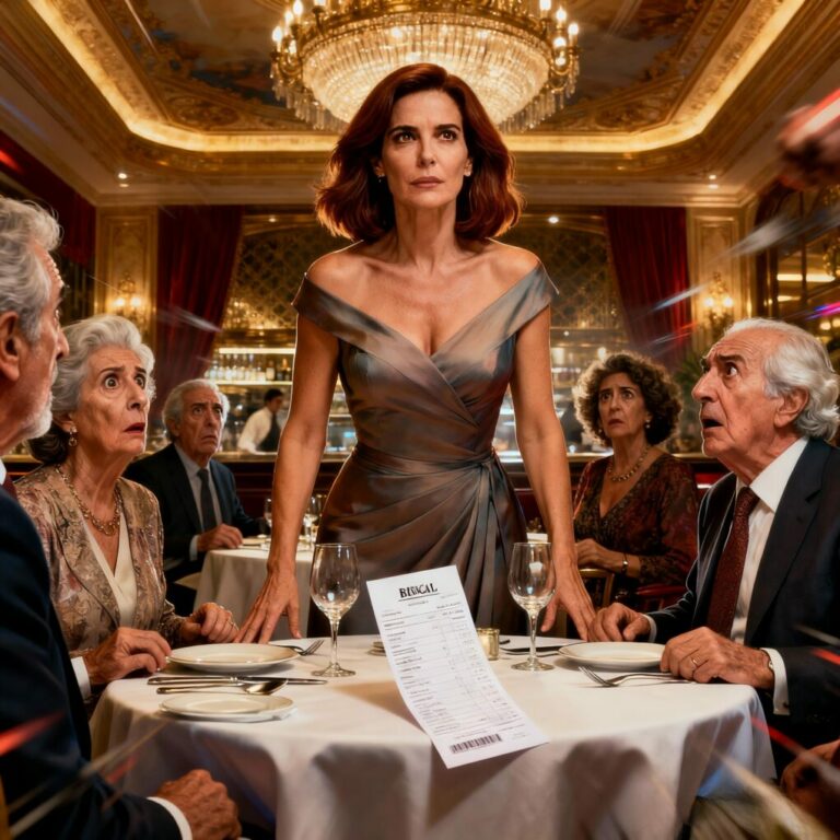 Cuando el camarero dejó la cuenta de 150.000 euros, mi suegro soltó una carcajada y dijo en voz alta: —“Ay, nuera… se nos ha olvidado la cartera y las tarjetas.” Toda la mesa rió. Yo no. Sentí la humillación clavarse en el pecho, delante de desconocidos. Respiré hondo y respondí con calma algo que hizo que el silencio cayera como una losa… ¿por qué dejaron de reír de golpe?