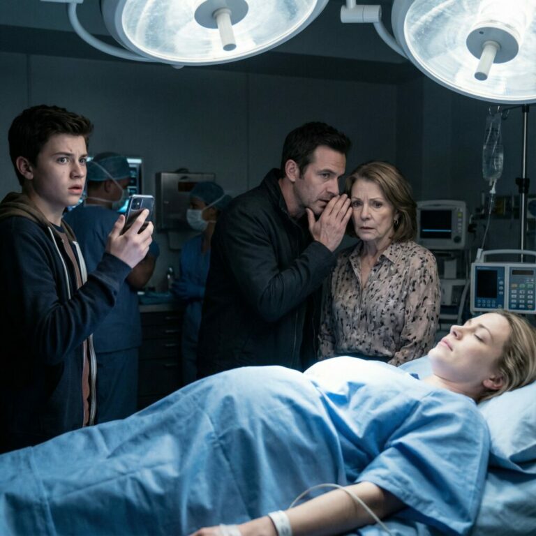 Mientras yo estaba inconsciente en la sala de parto, mi suegra dijo: «Si es una niña, déjala».  Mi esposo respondió: «Ya firmé los papeles».  Lo que ellos no sabían era que mi hijo lo grabó todo.