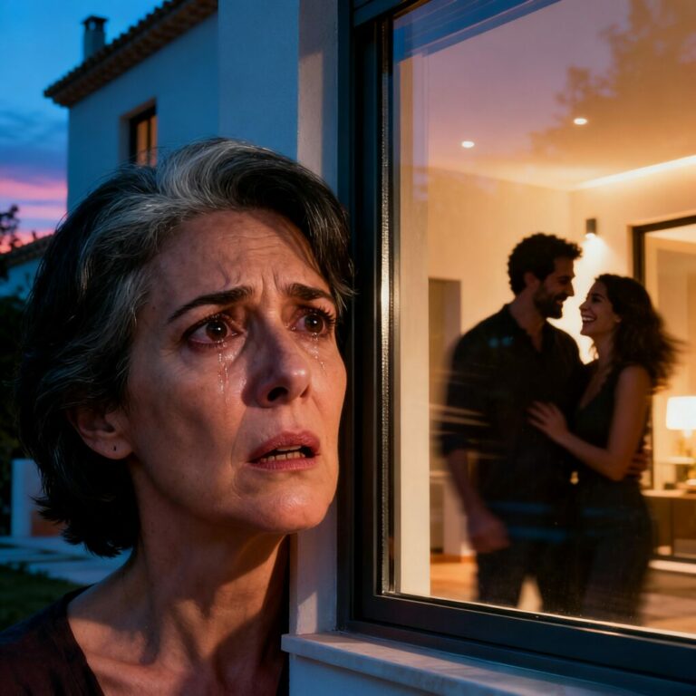 Cuando escuché su voz detrás de la cortina, sentí que el suelo se abría. —“No te preocupes, ella no se va a enterar nunca”, dijo mi marido, riéndose. Me quedé inmóvil, con la mano temblando contra el cristal, mientras mi nuera asentía en silencio. Nadie me vio. Nadie me oyó. Pero en ese instante entendí que ya no tenía lugar en mi propia familia. ¿Qué haces cuando descubres que todos han decidido borrarte?