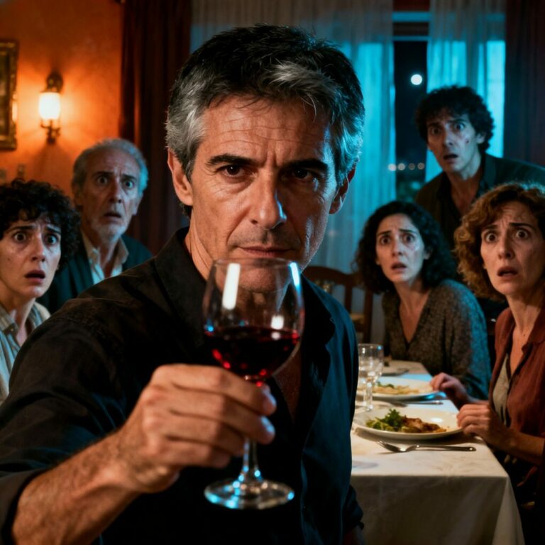 Nunca olvidaré esa cena. Mi suegra soltó una risita y dijo: “¿Y qué se siente ser un fracasado?” Todos rieron. Yo no. Sentí cómo la humillación me quemaba por dentro, años enteros tragándome el desprecio. Sonreí, levanté la copa y respondí: “¿Y qué se siente saber que este ‘fracasado’ ya no va a pagar vuestras cuentas?” El silencio cayó de golpe. Pero lo peor aún estaba por venir…