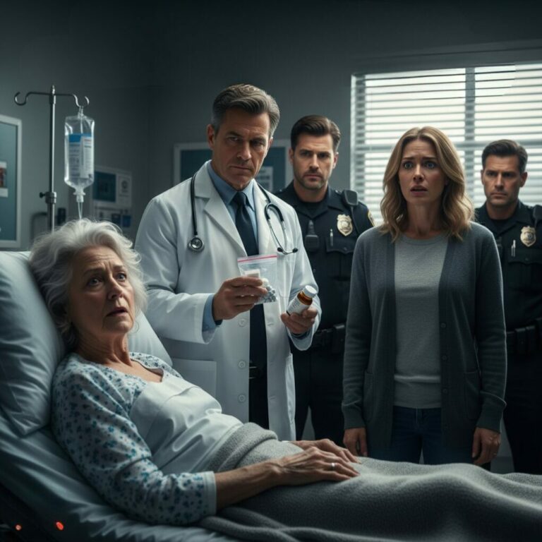 “I watched my daughter-in-law slice my heart pills in half, her lips curling into a chilling smirk. ‘Think of the savings, Mother,’ she whispered, coldness dancing in her eyes. That night, the world went black. I woke to the doctor’s grim face: ‘This wasn’t an accident; it was attempted murder.’ As the handcuffs clicked behind her, I realized the woman I invited into my home had been plotting my funeral all along. But the real shock? She wasn’t acting alone…”