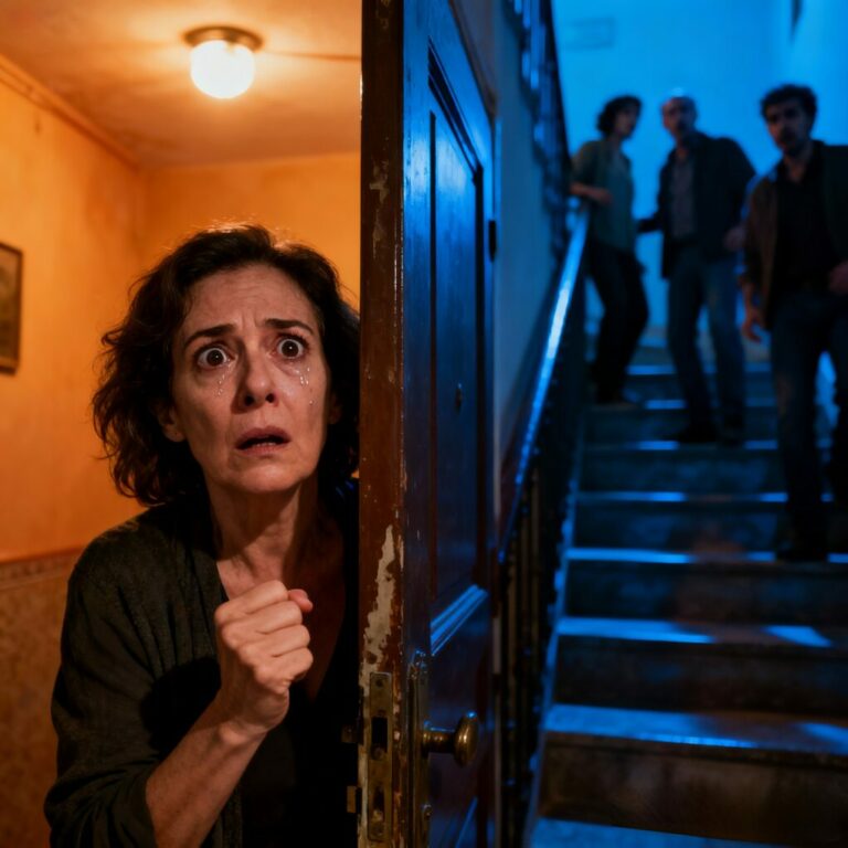 Nunca olvidaré la voz de su madre detrás de la puerta. —“Mañana será su fiesta de compromiso… pero esta chica no entra en nuestra familia.” Me quedé inmóvil en la escalera, con la mano aún en el timbre. Mi prometido no dijo nada. Solo silencio. Ese silencio me humilló más que cualquier insulto. En ese momento entendí que esa noche no había ido a sorprenderlo… había ido a descubrir quién era realmente.