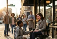 The poor black boy asked the paralyzed millionaire: “Can I cure you in exchange for that leftover food?” She smiled – and then everything changed…