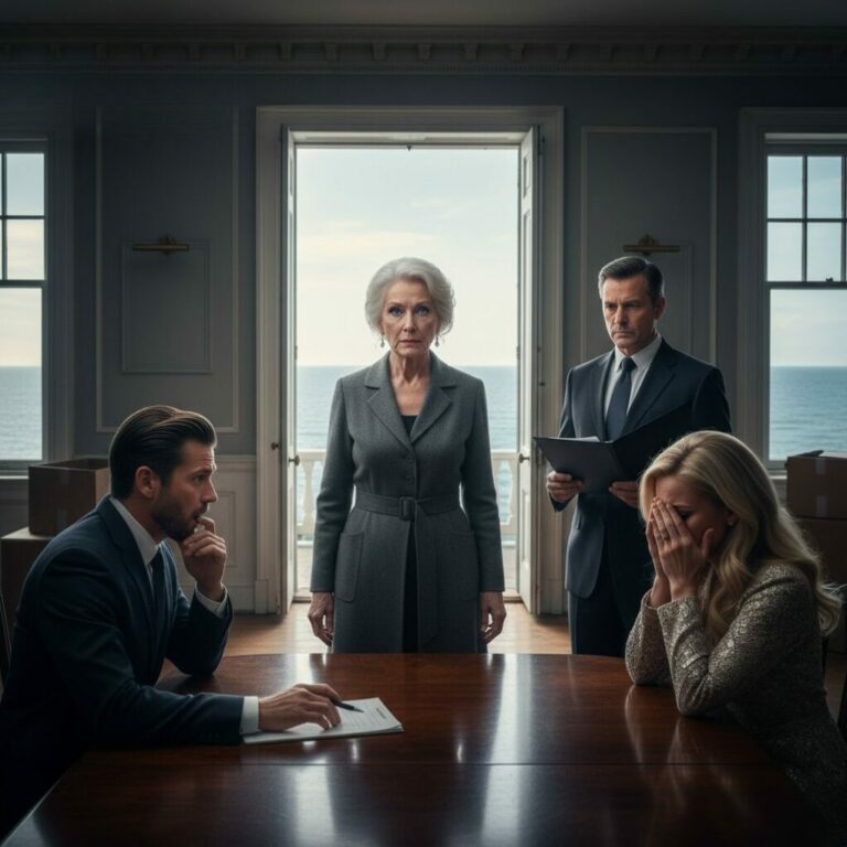 “Watching my children toast to their ‘new wealth’ while I lay in a hospital bed was the ultimate betrayal. They sold my life, piece by piece, laughing as they signed away my home. But when the notary arrived, their smiles vanished. ‘You can’t sell what you don’t own,’ I whispered from the doorway, pale but standing. The room went cold as the truth hit: I had already given it all away—to a stranger.”