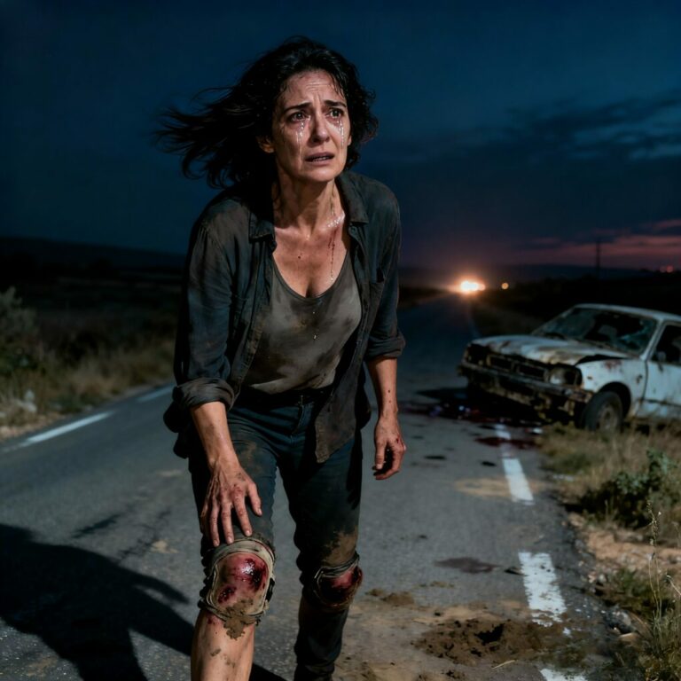 No recuerdo el golpe, solo su voz. “Tranquilos, los coyotes la encontrarán antes que la policía”, dijo riéndose mientras me empujaba a la carretera. Sus amigos se quedaron mirando. Nadie dijo nada. Yo tampoco grité. Me levanté sola, con la ropa sucia y la dignidad hecha polvo. Esa noche, cuando volvió a casa, encontró una carta sobre la cama… y entonces entendió que el silencio también sabe arrodillar a un hombre.