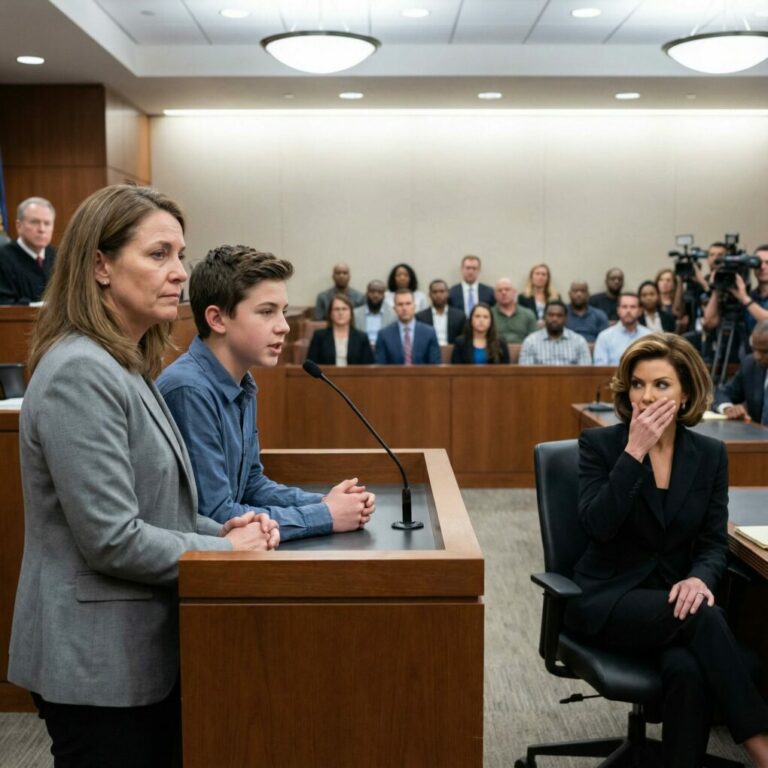 I discovered a newborn aband0ned in my apartment hallway and raised him as my son. Seventeen years later, his biological mother—a millionaire—returned, and his words in court silenced the room