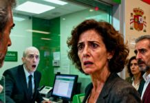 No olvidaré jamás la cara del director del banco cuando miró la pantalla y gritó delante de todos: “¡Señora, no se mueva… mire esto ahora mismo!” Yo estaba temblando, con mis hijos esperando fuera, después de que mi exmarido nos echara de casa en Nochebuena sin un euro. Saqué la vieja tarjeta que mi madre me dejó antes de morir… y en ese instante entendí que él nunca supo con quién se estaba metiendo.