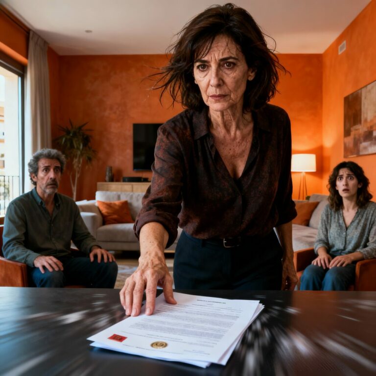 Nunca olvidaré el momento en que mi suegra sonrió y dijo delante de todos: —“Esta casa es de mi hijo. Tú solo estás aquí porque te dejamos.” Mi marido no dijo nada. Bajó la mirada. Ese silencio me atravesó más que un grito. Tragué saliva, asentí… y guardé el secreto que jamás imaginé usar. Porque ese día entendí algo que cambiaría todo.