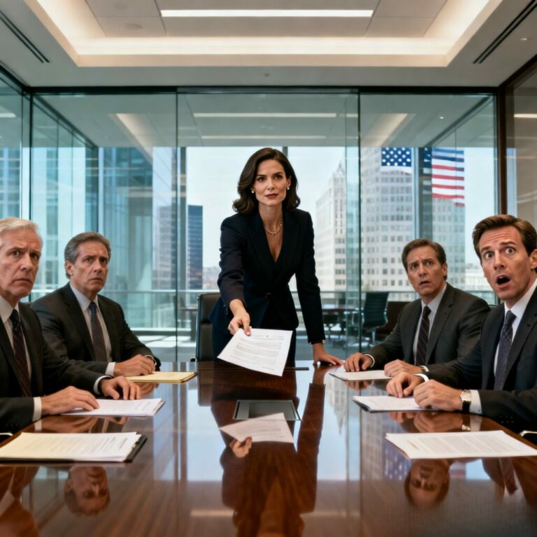 I came home early, heart racing, gift still in my hand—then I heard his voice. “If it wasn’t for her money, I’d be gone,” he laughed on the phone. I froze on the stairs, every word slicing deeper. Five days later, his accounts were locked, the room full of investors, and I slid the papers across the table. He looked up, pale. I smiled. This was only the beginning.