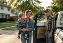 My dad spotted me limping with my baby on my hip. He froze: ‘Why are you walking? Where’s your car?’ I said: ‘His mom took it. Said I’m lucky they let me stay’. My dad just said: ‘Get in the car. We’re fixing this tonight.’ What happened next…