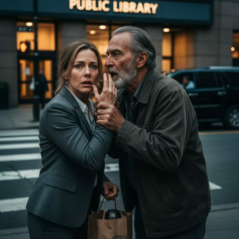 “I was just trying to be kind, but as he gripped my arm with a strength that didn’t belong to an old man, my blood ran cold. ‘Don’t go home tonight,’ he whispered, his eyes piercing through my soul, ‘Stay at a hotel, or you won’t see tomorrow.’ I stood frozen, my heart pounding against my ribs. Was this a warning or a threat? If I ignored him, it might be the last mistake I’d ever make.”