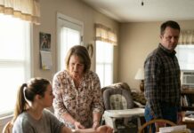 A wife hides her bruises after her husband hits her, but when his mother sees the mark, her shocking reaction uncovers a dark family secret.