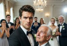 On my wedding day, my in-laws mocked my dad in front of 500 people. they said, “that’s not a father — that’s trash.” my fiancée laughed. I stood up and called off the wedding. my dad looked at me and said, “son… I’m a billionaire.” my entire life changed forever