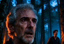 No olvidaré su voz rebotando entre los árboles: “Disfruta con el oso, papá”. Mi hijo se dio la vuelta y desapareció, dejándome solo en el bosque del norte, sin señal y con el miedo clavado en el pecho. No grité. No corrí. Me quedé en silencio. Horas después, cuando él abrió la puerta de casa y me vio allí, sonreí y dije: “Tengo una sorpresa para ti”. ¿Cómo había llegado antes que él?