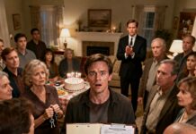 I walked into my “surprise” 30th birthday party and instantly knew something was wrong. Seventy-five relatives stood there in silence. No smiles. No hugs. My dad shoved a folder into my hands and said, “These are the DNA results. You’re not ours.” My mom grabbed my car keys. Then someone I’d never seen before started clapping behind me… and that’s when everything changed.