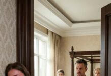 “I didn’t know fear until my stepmother pressed a pen into my shaking hand and whispered, ‘Sign, or you’ll sleep on the streets.’ My cheek was still burning from her slap when the front door exploded open. A stranger stormed in, looked straight at me, and said the words that froze my blood: ‘Touch my wife again.’ I had never seen him before… and nothing would ever be the same again.”