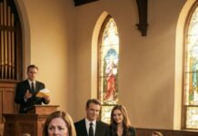 My pregnant daughter was in a coffin—and her husband showed up like it was a celebration. He walked in laughing with his mistress on his arm, her heels clicking on the church floor like applause. She even leaned close to me and murmured, “Looks like I win.” I swallowed my scream and stared at my daughter’s pale hands, still, forever. Then the lawyer stepped to the front, holding a sealed envelope. “Before the burial,” he announced, voice sharp, “the will must be read.” My son-in-law smirked—until the lawyer said the first name. And the smile slid right off his face.