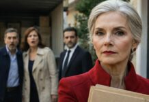 Después de jubilarme, guardé un secreto: ochocientos mil dólares a salvo en un fideicomiso. Creí que era paranoia, hasta que mi hijo sonrió y dijo: “La casa está a mi nombre. Tienes hasta el viernes para irte”. Lo miré sin pestañear: “¿De verdad crees que no me preparé?”. Dos días después, regresaron con camiones… y se quedaron helados al ver quién me esperaba en el porche, con una carpeta en la mano.