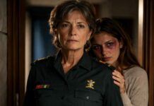 A la una de la madrugada, mi hija se desplomó en mi puerta, morada y temblando. “Mamá… mi marido me pegó… por su amante”, sollozó. No grité. No lloré. Me puse el uniforme con manos firmes. Hice una sola llamada: “El plan empieza. Ahora”. Porque hay silencios que protegen… y otros que anuncian una guerra. ¿Hasta dónde llega una madre cuando la justicia llega tarde?