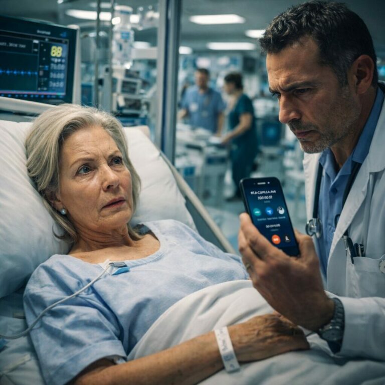 Son las 3:07 a.m. y apenas puedo mantenerme en pie. «Mamá, pide un Uber, mañana trabajamos», murmuran sin mirarme. Camino sola hacia urgencias, con el pecho ardiendo. Seis horas después, un médico toma mi teléfono. «Ahora mismo vienen», dice al llamar. Escucho el altavoz… silencio… y luego gritos ahogados: «¿Cómo que está aquí? ¡Eso es imposible!». Entonces entiendo que algo no encaja.