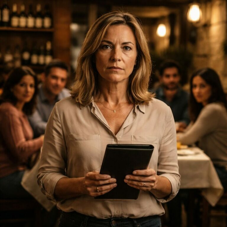 Se rieron y empujaron la cuenta hacia mí. Yo también sonreí, por educación, por costumbre. En el segundo dos pensé que era una broma pesada. En el segundo tres entendí la verdad: no estaban jugando. El camarero seguía de pie, la música seguía sonando, y algo dentro de mí se rompía sin hacer ruido. Nadie defendió nada. Nadie dijo mi nombre.