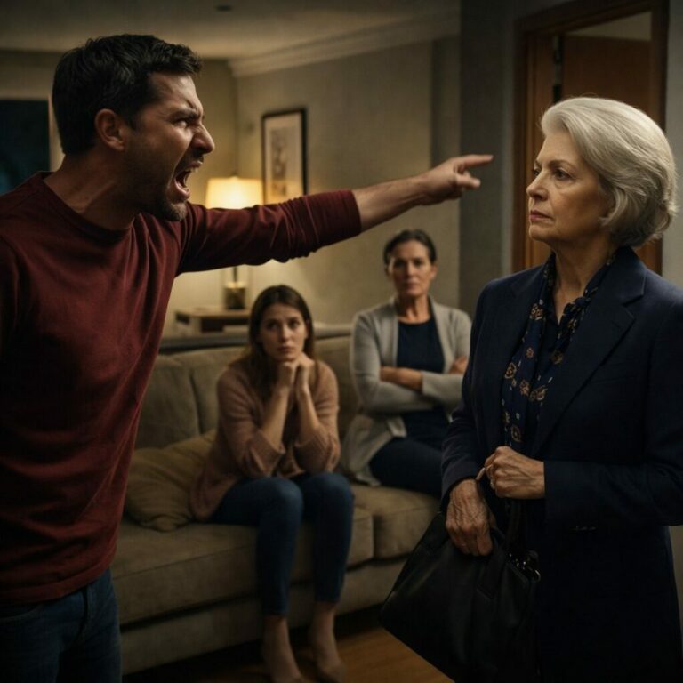 Mi hijo me gritó: «Mamá, discúlpate con mi suegra o vete de mi casa». Sentí que la tierra se abría bajo mis pies, pero aun así lo miré directo a los ojos y contesté con tres palabras que cambiaron todo. Ella sonrió con seguridad, creyendo que había vencido. Dos semanas más tarde, alguien llamaba a mi puerta con desesperación… y esta vez, la decisión final estaba en mis manos.