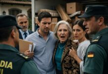 —“Esto es para nuestra casa nueva. Tú ya no necesitas nada de esto”, dijo mi hijo sin mirarme a los ojos. Vi cómo cargaban mi vida entera en ese camión: mis muebles, mis recuerdos, hasta los cuadros que pinté con sus manos pequeñas ayudándome. Cuando arrancaron, creí que todo había terminado… hasta que, al llegar al portón, pisaron los frenos de golpe y sus rostros se volvieron blancos de terror.