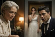 Escuché su voz detrás de la puerta entreabierta. “¿De verdad tengo que tocarla esta noche?”, se burló, y sus amigos estallaron en risas. Sentí que algo dentro de mí se rompía. No grité. No lloré. Solo esperé en la oscuridad hasta que se quedó solo. Cuando oyó el ruido que hice, preguntó: “¿Hola?”. Entonces sonreí. Porque esa noche, alguien iba a lamentar haberse reído de mi hija.