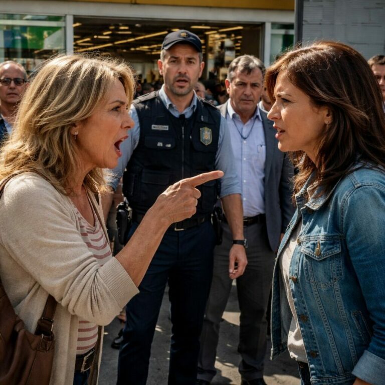 “Señora, por favor, no arme un drama a su edad”, dijo el guardia del supermercado mientras todos miraban. Yo tenía la mano temblando, no por miedo, sino por rabia. Mi hija lloraba. Mi cuñada sonreía. Y en ese pasillo lleno de ofertas, entendí que no me estaban robando dinero, sino algo peor: mi derecho a defenderme.