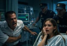 «¡Paga la renta o lárgate!», gritó mi padre mientras yo seguía en el hospital, con las suturas aún frescas. Dije que no. Me abofeteó tan fuerte que caí al suelo. Sangre en la boca, dolor en las costillas. Se burló: «¿Te crees demasiado buena para esta familia?». Entonces escuché sirenas acercarse… y supe que todo estaba a punto de empeorar.