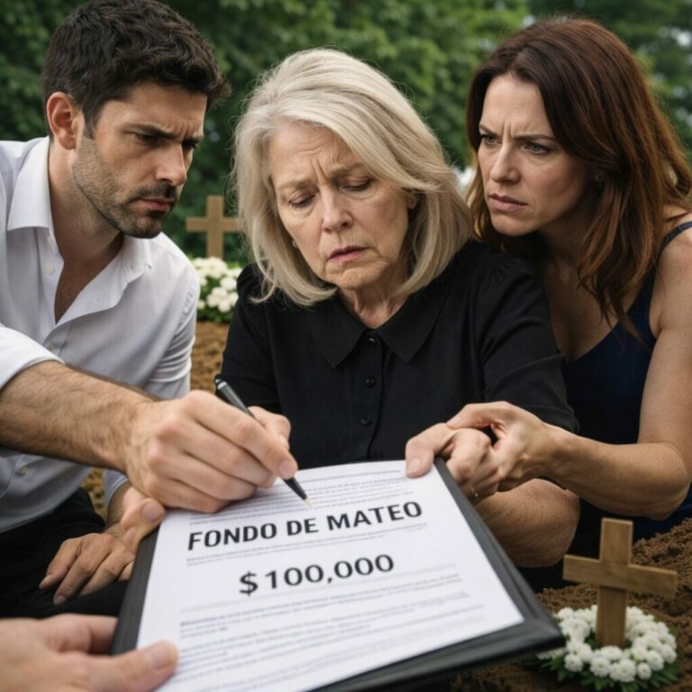 Enterré a mi nieto de 16 años sola, con la tierra aún fresca en mis manos, mientras sus padres reían y brindaban a unos metros. Entonces llegó el mensaje de mi nuera: “Deja de ser dramática. Esto es urgente.” No hablaba del funeral… hablaba de los 950 mil dólares de su fondo. En ese instante entendí que el verdadero entierro apenas estaba por empezar.