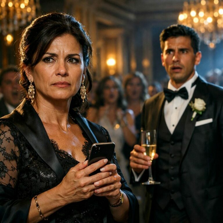 “¿Brindas con champán? Perfecto. Yo acabo de cancelar tus diez tarjetas.” Lo dije sin subir la voz, delante de todos. En el salón aún sonaba la música de su boda de cien mil euros con la mujer por la que me dejó. Yo acababa de firmar el divorcio y sentí ese silencio espeso que llega cuando la humillación se vuelve pública. Él me miró, incrédulo. Yo seguí: “Hay algo más que deberías saber.” Fue ahí cuando se quedó completamente quieto. ¿Qué palabra puede detener a alguien en su propio festejo?