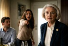 Fui a un simple almuerzo de domingo creyendo que aún era su madre. Me miró con frialdad y gritó: “Ya no perteneces a esta familia. ¡Lárgate!” Sentí cómo el suelo desaparecía bajo mis pies. La miré a los ojos y susurré: “Recuerda bien este día… hoy no solo perdiste a tu madre, acabas de destruir tu futuro.” Diez días después, mi teléfono sonó… y ella lloraba.