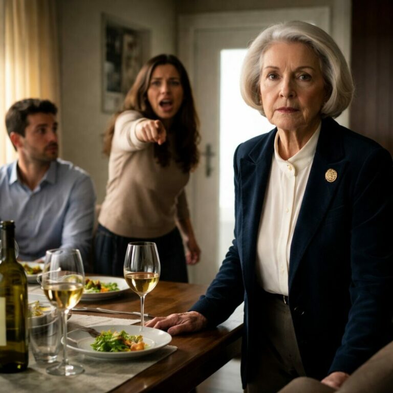 Fui a un simple almuerzo de domingo creyendo que aún era su madre. Me miró con frialdad y gritó: “Ya no perteneces a esta familia. ¡Lárgate!” Sentí cómo el suelo desaparecía bajo mis pies. La miré a los ojos y susurré: “Recuerda bien este día… hoy no solo perdiste a tu madre, acabas de destruir tu futuro.” Diez días después, mi teléfono sonó… y ella lloraba.