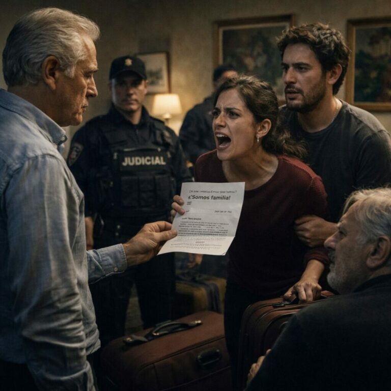 Salí del hospital con puntos y silencios. Cuando intenté entrar, ella cerró la puerta con el pie. «Mis padres viven aquí ahora. No hagas un problema», dijo. Sonreí. «Disfrútalo mientras puedas». No grité; hice llamadas. Una semana después, el timbre sonó y sus maletas estaban en el porche. Aún no saben qué firmaron aquella tarde. Y yo tampoco he dicho mi última palabra.