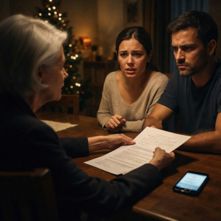 “Mamá, sé que pagaste 280 mil por esta casa… pero mi suegra no te quiere en Navidad.” A las 3 a.m. leí el mensaje y algo dentro de mí se rompió. “Está bien”, respondí. No lloré. No supliqué. Esa mañana tomé una decisión que cambiaría nuestra familia para siempre. Cuando abrí la carpeta de documentos, susurré: “Ahora verán quién estaba siendo usada…” Y nadie vio venir lo que hice después.