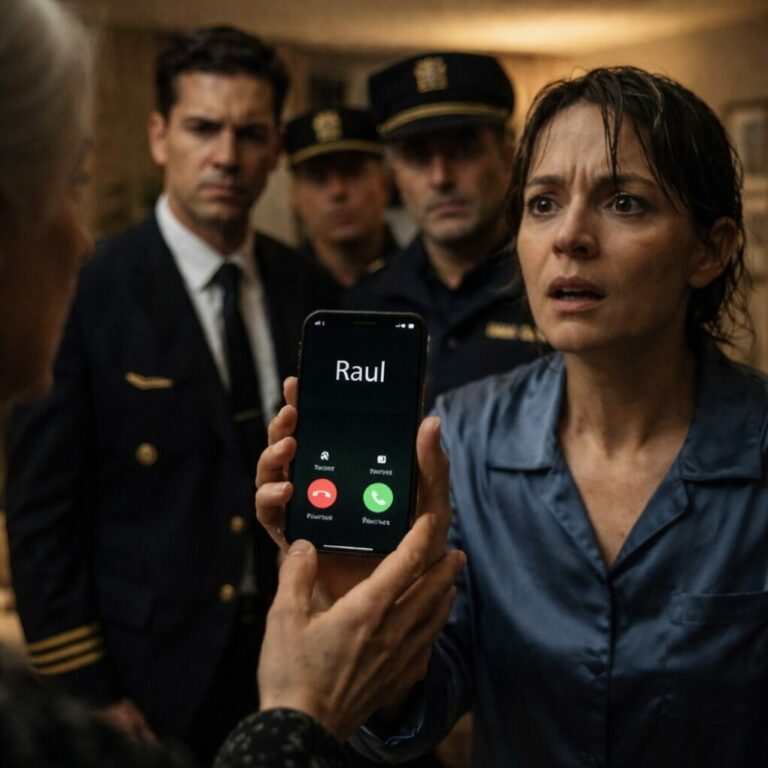 Mi hijo, piloto, me llamó a medianoche. «Mamá, ¿está en casa?» Miré el vapor saliendo del baño. «Sí, se está duchando», susurré. Silencio. Luego su voz quebrada: «Imposible. Acaba de abordar mi vuelo a Francia». Sentí un aliento en mi nuca y pasos detrás de mí. No estaba sola. Si la puerta del baño se abre ahora… ¿quién saldrá?