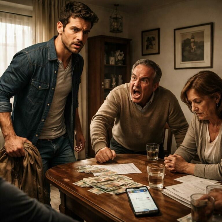 El dinero en algunas familias no es apoyo, es una cadena. A Marcos le “ayudaban” cada mes, pero cada ayuda venía con una orden. “Si no haces lo que decimos, no hay transferencia”, le dijo su padre una noche, delante de todos. Nadie lo defendió. Nadie habló. Y cuando Marcos intentó responder, su madre solo susurró: “No armes un escándalo”.